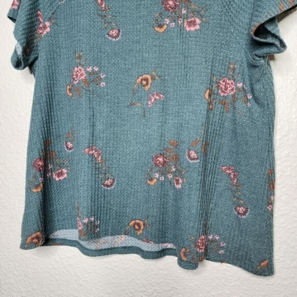 Torrid Classic Fit Waffle Crew Neck Raglan Short Sleeve Tee Women's Size 2X - Picture 5 of 7